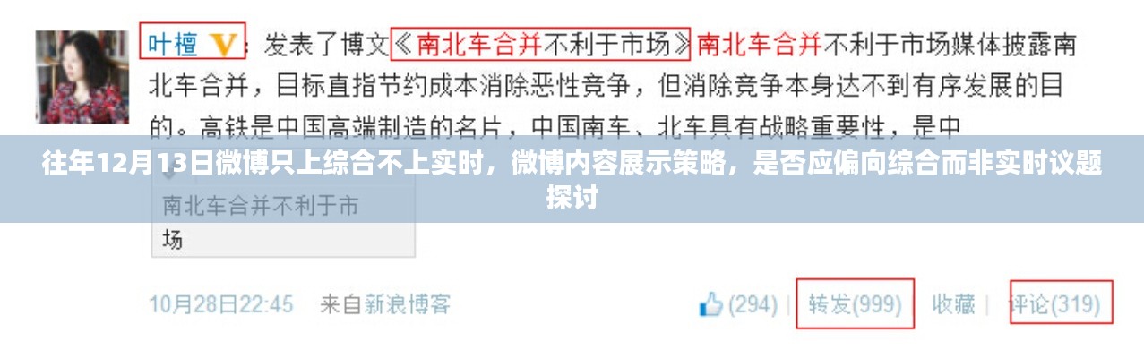 微博内容展示策略调整,偏向综合议题而非实时议题探讨