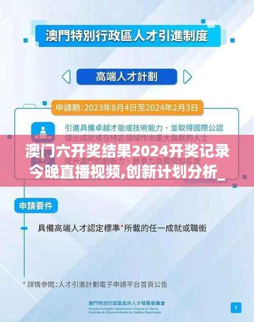 澳门六开奖结果2024开奖记录今晚直播视频,创新计划分析_4DM8.441