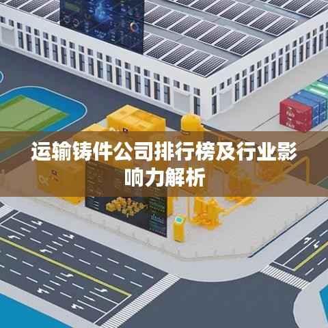 运输铸件公司排行榜及行业影响力解析